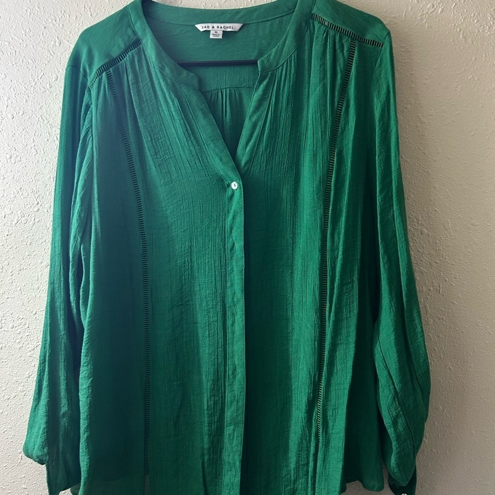 Zac & Rachel Vibrant Green Blouse